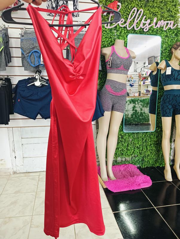 VESTIDO SATEN ROJO