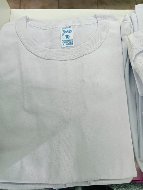 REMERA BLANCA ESCOLAR NIÑO